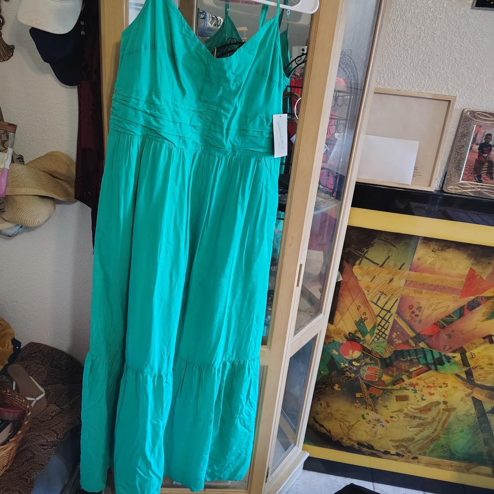 Chic Turquoise Maxi Dress